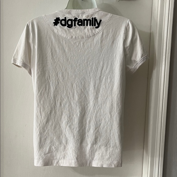 Dolce & Gabbana  White Tee with Black Logo - Picture 2 of 8